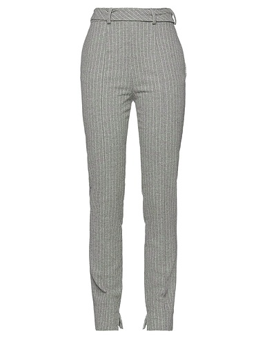 MANILA GRACE Casual pants Grey 68% Wool, 30% Polyester, 2% Elastane