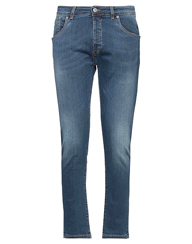 TAKESHY KUROSAWA Pantaloni jeans Blu 98% Cotone, 2% Elastan