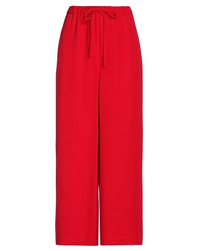VALENTINO GARAVANI Wide-leg trousers ROSSO 100% Silk