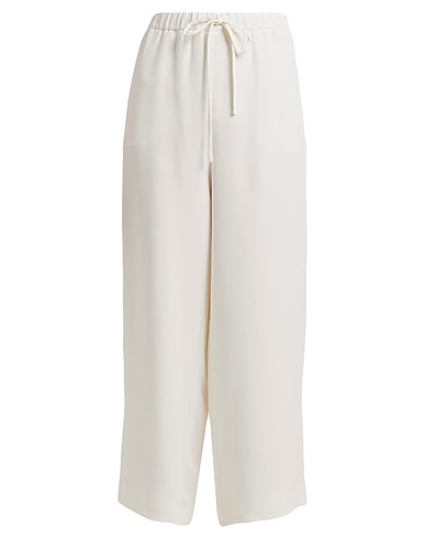 VALENTINO GARAVANI Pantalons larges AVORIO 100% Soie