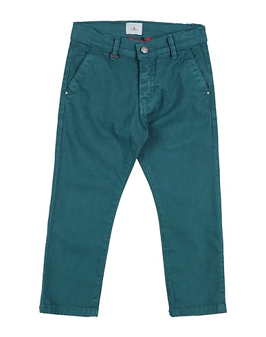 PEUTEREY Casual trouser Emerald green 98% Cotton, 2% Elastane