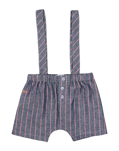 DANIELE ALESSANDRINI Shorts & Bermuda Blue 47% Cotton, 29% Linen, 24% Polyester