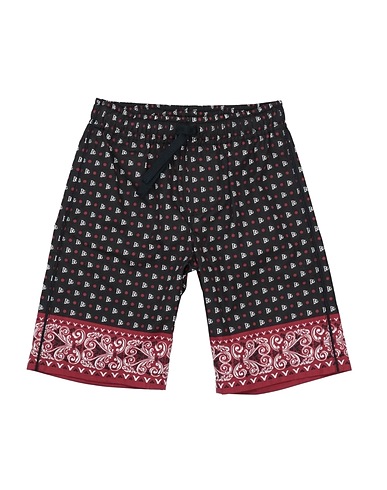 DOLCE&GABBANA Shorts & Bermuda Black 100% Cotton, PVC - Polyvinyl chloride