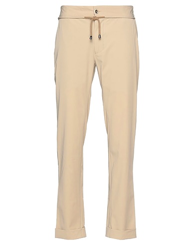 DOMENICO TAGLIENTE Casual pants Beige 70% Polyester, 29% Viscose, 1% Elastane