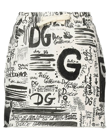 DOLCE&GABBANA Mini skirt White 80% Cotton, 20% Polyester