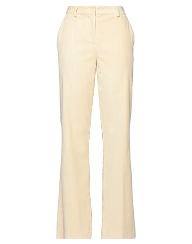 P.A.R.O.S.H. Casual trouser Ivory 98% Cotton, 2% Elastane