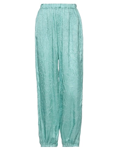THE M.. Casual trouser Azure 65% Acetate, 35% Viscose