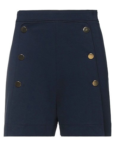 SEE BY CHLOÉ Shorts & Bermuda Midnight blue 72% Viscose, 24% Polyamide, 4% Elastane