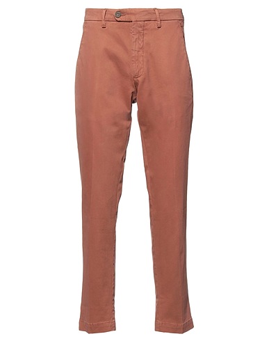 MICHAEL COAL Casual pants Brick 54% Cotton, 43% Modal, 3% Elastane