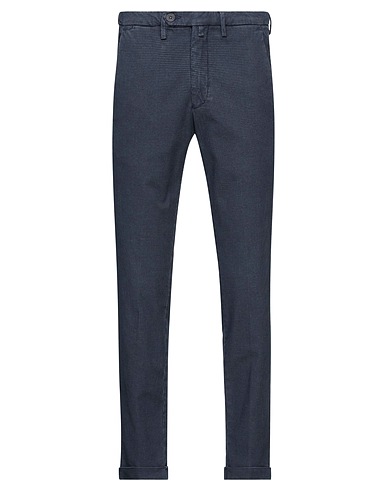 MICHAEL COAL Casual pants Midnight blue 84% Cotton, 14% Polyester, 2% Elastane