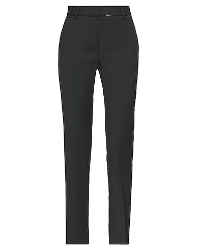 MANUEL RITZ Casual pants Black 53% Polyester, 44% Virgin Wool, 3% Elastane