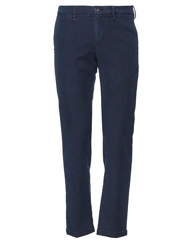 RE_HASH Casual trouser Midnight blue 98% Cotton, 2% Elastane