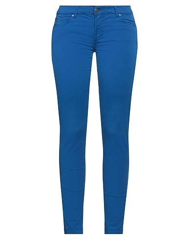 ROSSOPURO Casual trouser Blue 94% Cotton, 6% Elastane