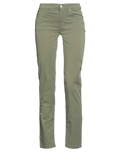 ROSSOPURO Pantalone Verde militare 94% Cotone, 6% Elastan