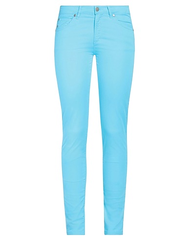 ROSSOPURO Casual pants Azure 94% Cotton, 6% Elastane