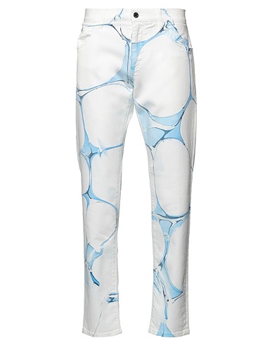 DOLCE&GABBANA Denim trousers White 98% Cotton, 2% Elastane, Polyester