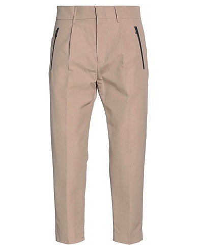 PAOLO PECORA Casual trouser Light brown 56% Cotton, 44% Polyester