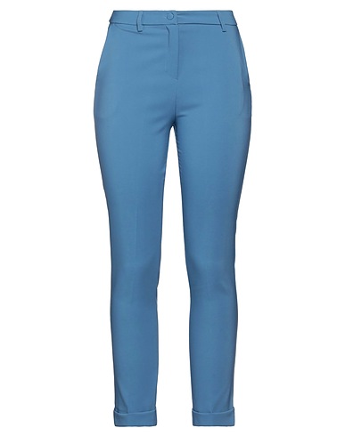 TOY G. Casual trouser Pastel blue 88% Polyester, 12% Elastane