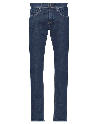 0/ZERO CONSTRUCTION Denim trousers Blue 99% Cotton, 1% Elastane