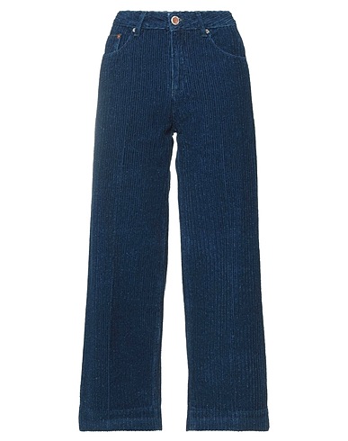 CARE LABEL Casual trouser Blue 100% Cotton