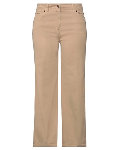 TRUE ROYAL Casual trouser Beige 98% Cotton, 2% Elastane