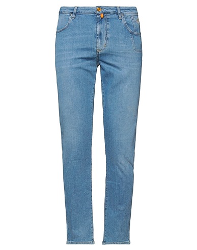 JECKERSON Denim trousers Blue 98% Cotton, 2% Elastane