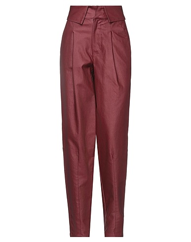 JIJIL Casual trouser Burgundy 68% Viscose, 20% Nylon, 10% Polyester, 2% Elastane