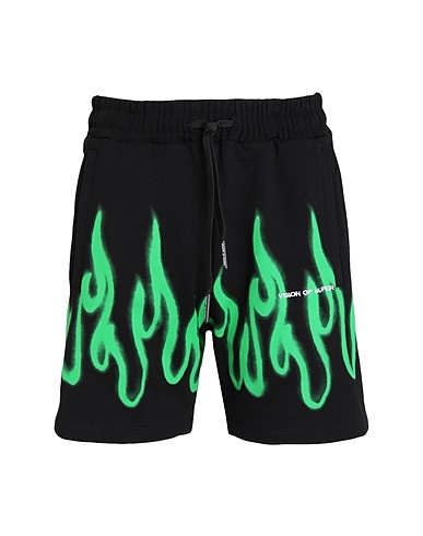 VISION OF SUPER Shorts & Bermuda Green 100% Cotton