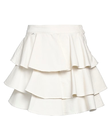 JIJIL Mini skirt Cream 100% Cotton