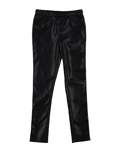 GUESS Casual trouser Black 100% Polyester, Polyurethane coated