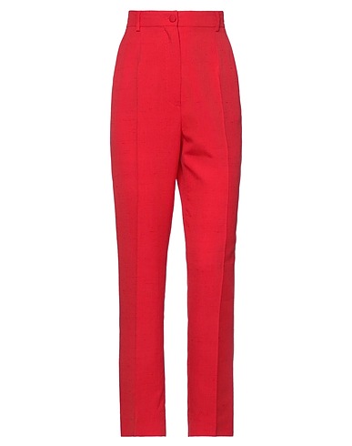 DOLCE&GABBANA Casual trouser Red 70% Silk, 30% Cotton