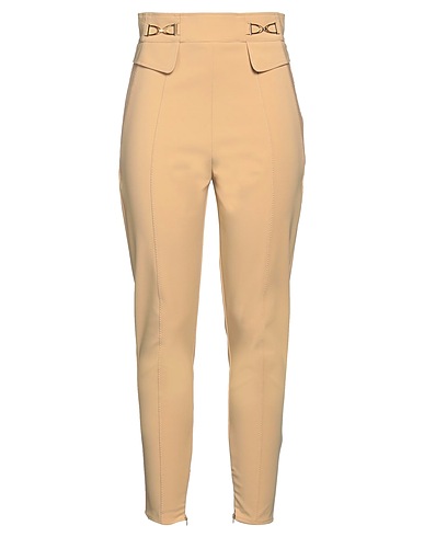 ELISABETTA FRANCHI パンツ ベージュ ナイロン 84% / ポリウレタン 16% / レーヨン