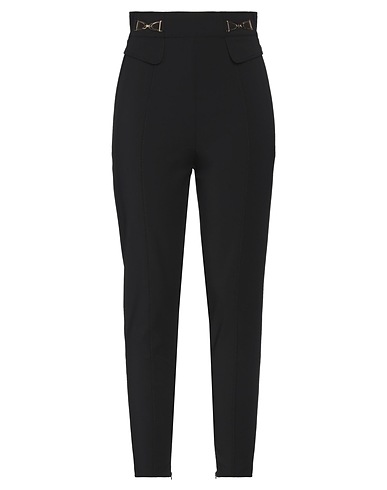 ELISABETTA FRANCHI Casual trouser Black 84% Polyamide, 16% Elastane, Viscose
