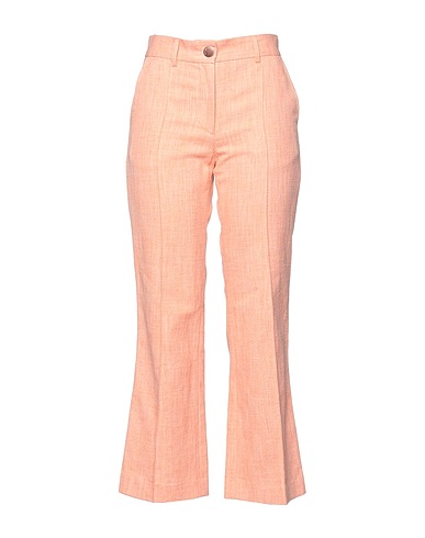 SEE BY CHLOÉ Casual trouser Salmon pink 56% Cotton, 44% Linen