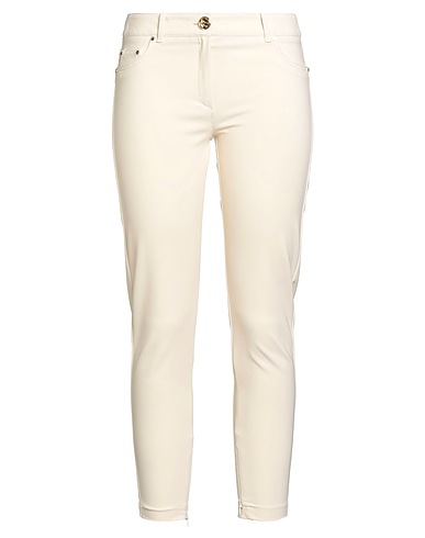 ELISABETTA FRANCHI Casual trouser Cream 84% Polyamide, 16% Elastane