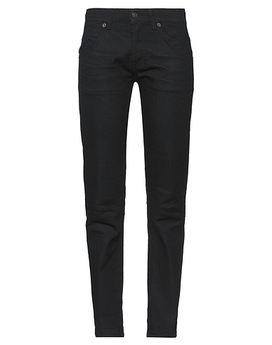 DONDUP Denim trousers Black 73% Cotton, 27% Elastomultiester