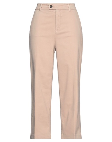 ROŸ ROGER'S Casual pants Beige 87% Cotton, 10% Polyester, 3% Elastane