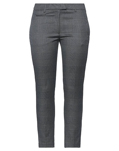 DONDUP Casual trouser Charcoal 63% Polyester, 34% Viscose, 2% Elastane, 1% Metallic fiber