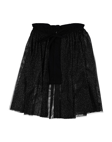 DONDUP Denim skirt Black 98% Cotton, 2% Elastane, Polyester