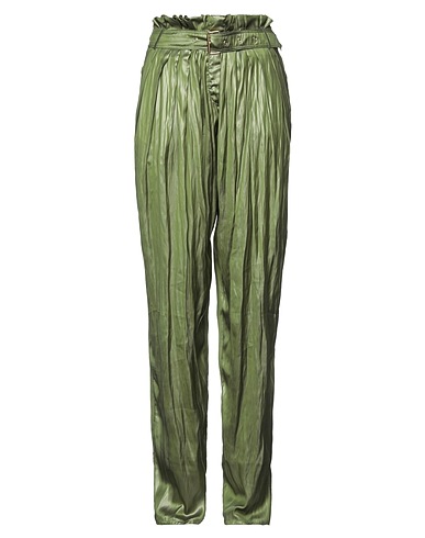 BALMAIN Pantalone Verde militare 100% Poliestere