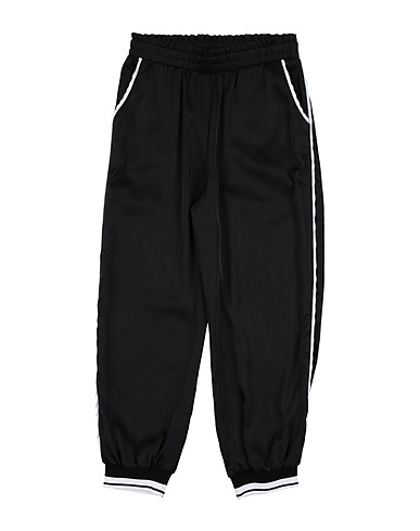 TWINSET Casual trouser Black 97% Polyester, 3% Elastane, Viscose