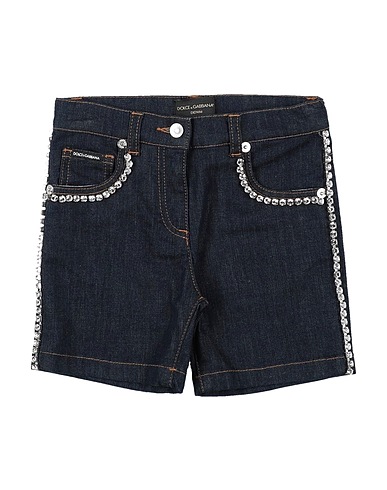 DOLCE&GABBANA Denim shorts Blue 72% Cotton, 14% Viscose, 12% Polyester, 2% Elastane