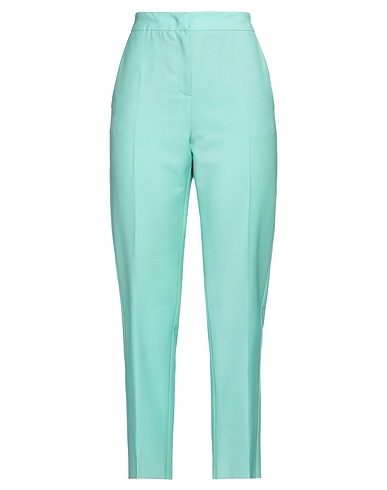 AGNONA Casual trouser Turquoise 50% Wool, 50% Mohair wool