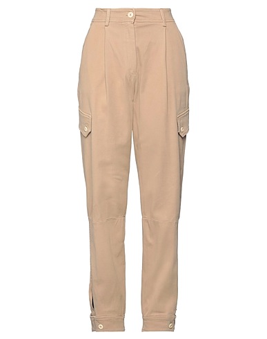 TRUE ROYAL Casual trouser Beige 98% Cotton, 2% Elastane