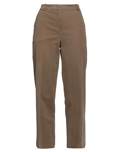 PT Torino Casual trouser Military green 97% Cotton, 3% Elastane
