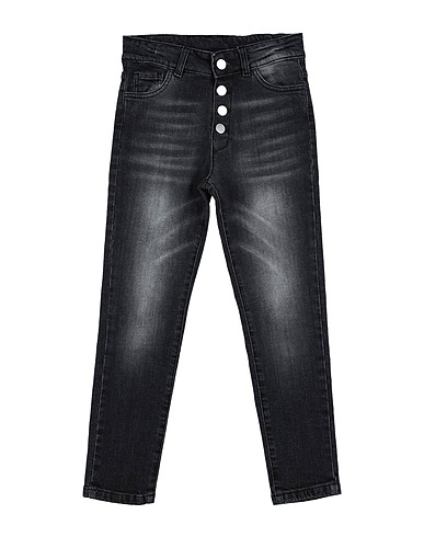 MARC ELLIS Denim trousers Black 98% Cotton, 2% Elastane