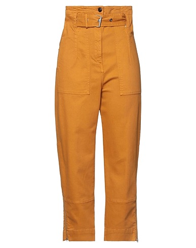 MYTHS Pantalone Giallo ocra 49% Cotone, 49% Lyocell, 2% Elastan