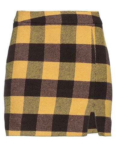 FACE TO FACE STYLE Mini skirt Marigold 90% Cotton, 10% Wool