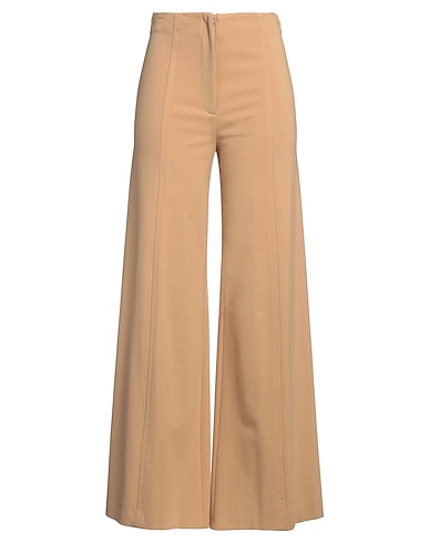 LIVIANA CONTI ワイドパンツ CAMMELLO レーヨン 68% / ナイロン 27% / ポリウレタン 5%