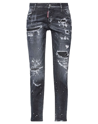 DSQUARED2 Denim trousers Black 92% Cotton, 6% Elastomultiester, 2% Elastane